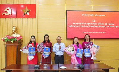 Lễ công bố quyết định điều động và bổ nhiệm viên chức quản lý