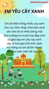 Bài hát:  Em yêu cây xanh 