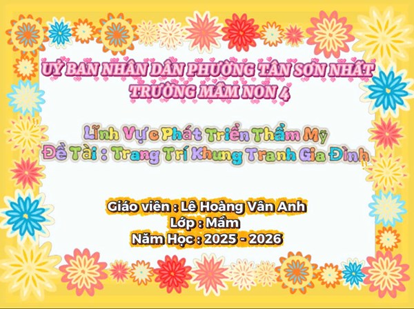 Giờ học tạo hình của trẻ lớp Mầm