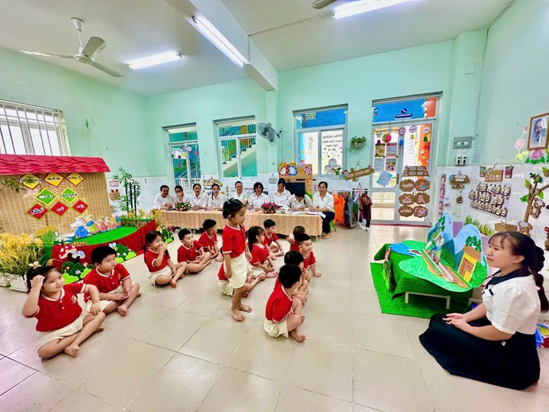 Thao giảng: Hoạt động  Làm quen văn học , kể chuyện  Nhổ củ cải  lớp Chồi 2